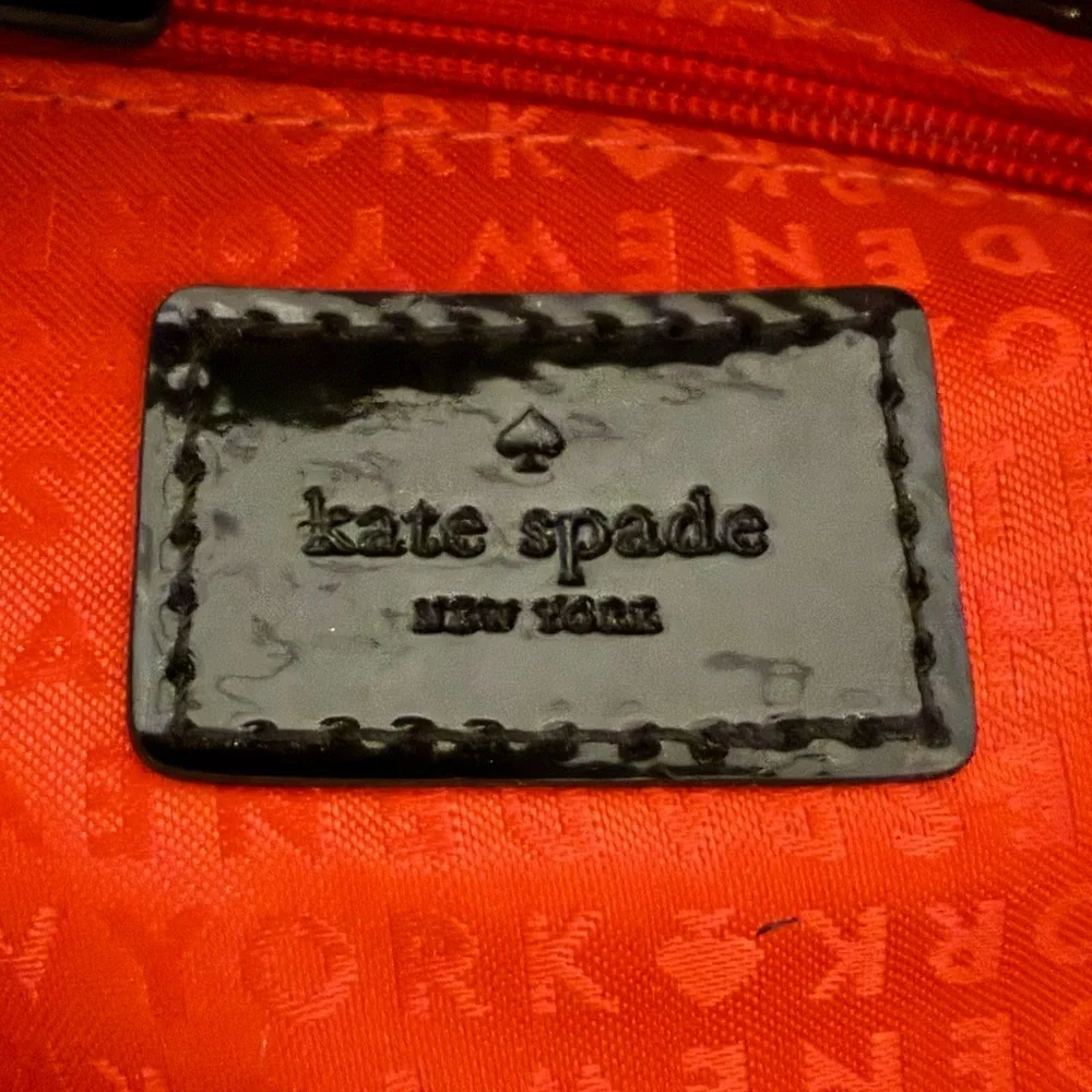 KATE SPADE Spot Nylon Aleah Polka Dot Foldover Crossbody Bag (EUC)